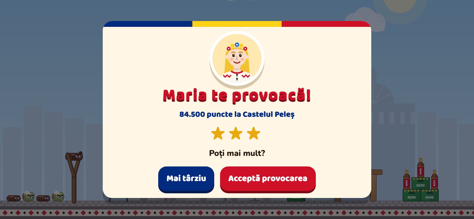 Provocarea unui prieten în joc